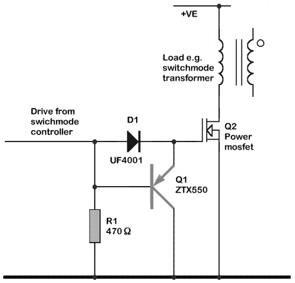 Fast mosfet switchoff